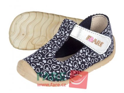 Barefoot sandálky na suchý zip Fare Bare 5062202