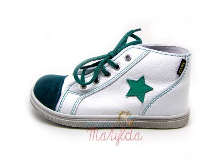 Dětské celoroční kotníčkové boty se zelenou hvězdou Fare 2151132