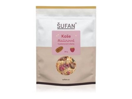 Malinová kaše s pekany