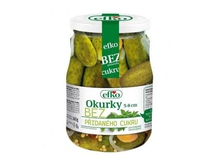 Efko Okurky 5 8 cm 670g bez cukru