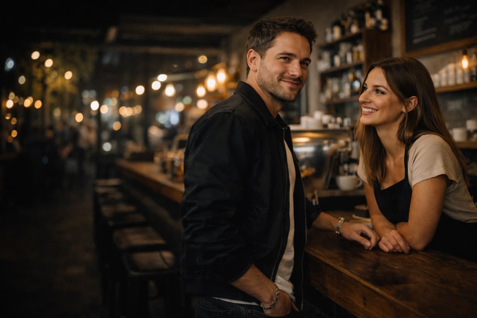 Muž a žena v příjemné atmosféře