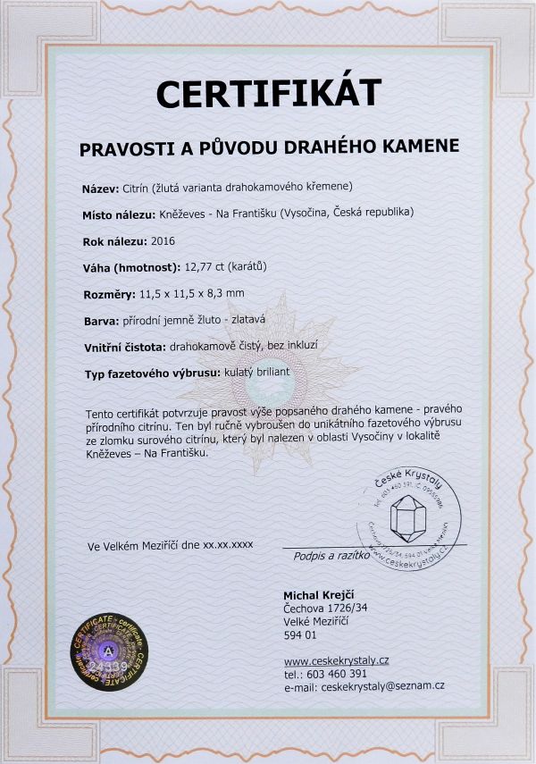 certifikat-pravosti-puvodu-draheho-kamene-drahokamu-mineralu