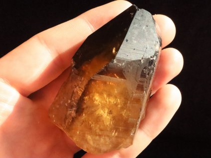 citrin krystal unikatni tmavy zlaty cesky drahy sbirkovy kamen prodej obrazky 1