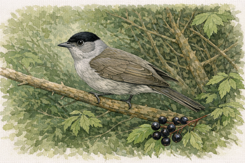 Pěnice černohlavá je možná maličká, ale…