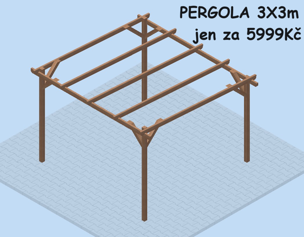 PERGOLA 3x3m