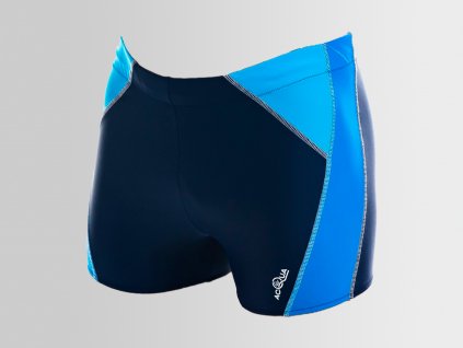 Pánské plavky s nohavičkou - kombinace modré s tyrkysovou