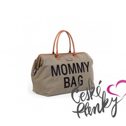 CHILDHOME PŘEBALOVACÍ TAŠKA MOMMY BAG CANVAS KHAKI