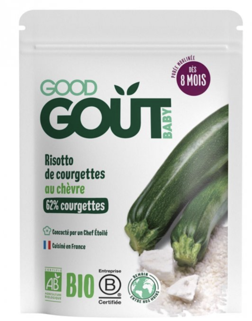 Levně GOOD GOUT BIO CUKETOVÉ RIZOTO S KOZÍM SÝREM 190 G