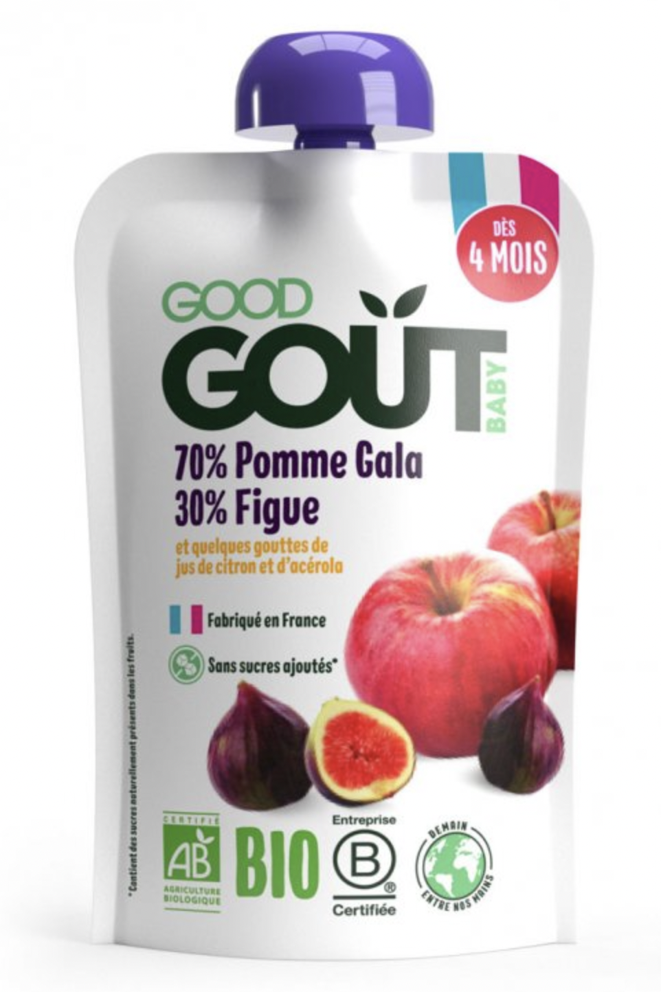 Levně GOOD GOUT BIO JABLKO A FÍKY 120 G