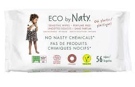 Eco Naty ECO vlhčené ubrousky Naty bez vůně - pro citlivou pokožku (56 ks)