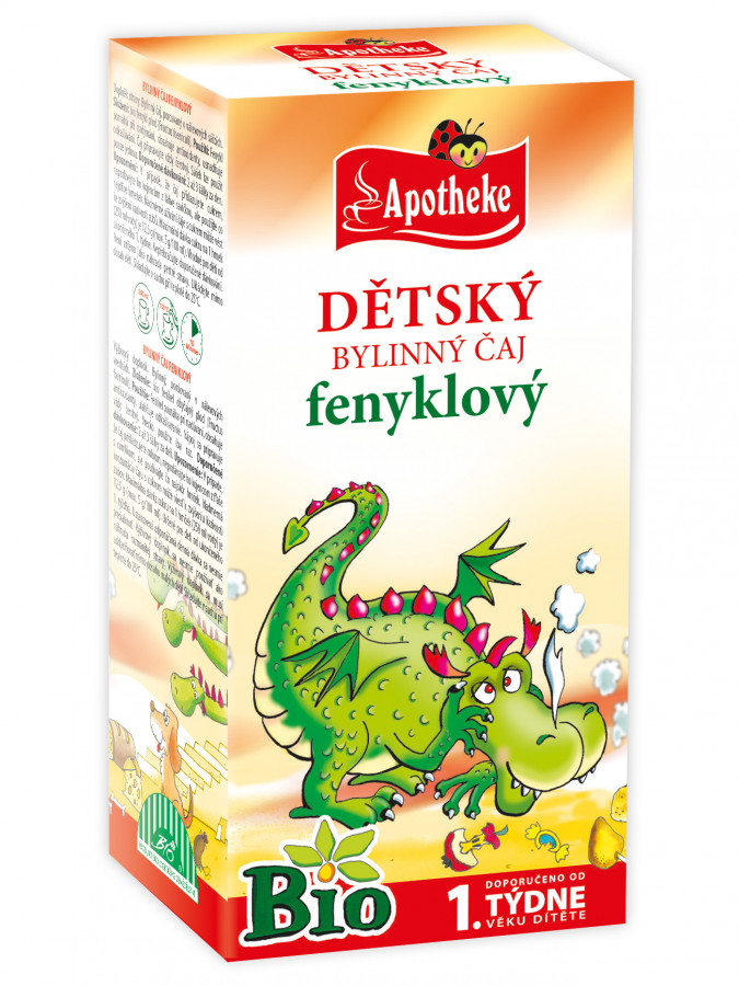 Apotheke DĚTSKÝ ČAJ BIO Fenyklový 20 x 1,5 g