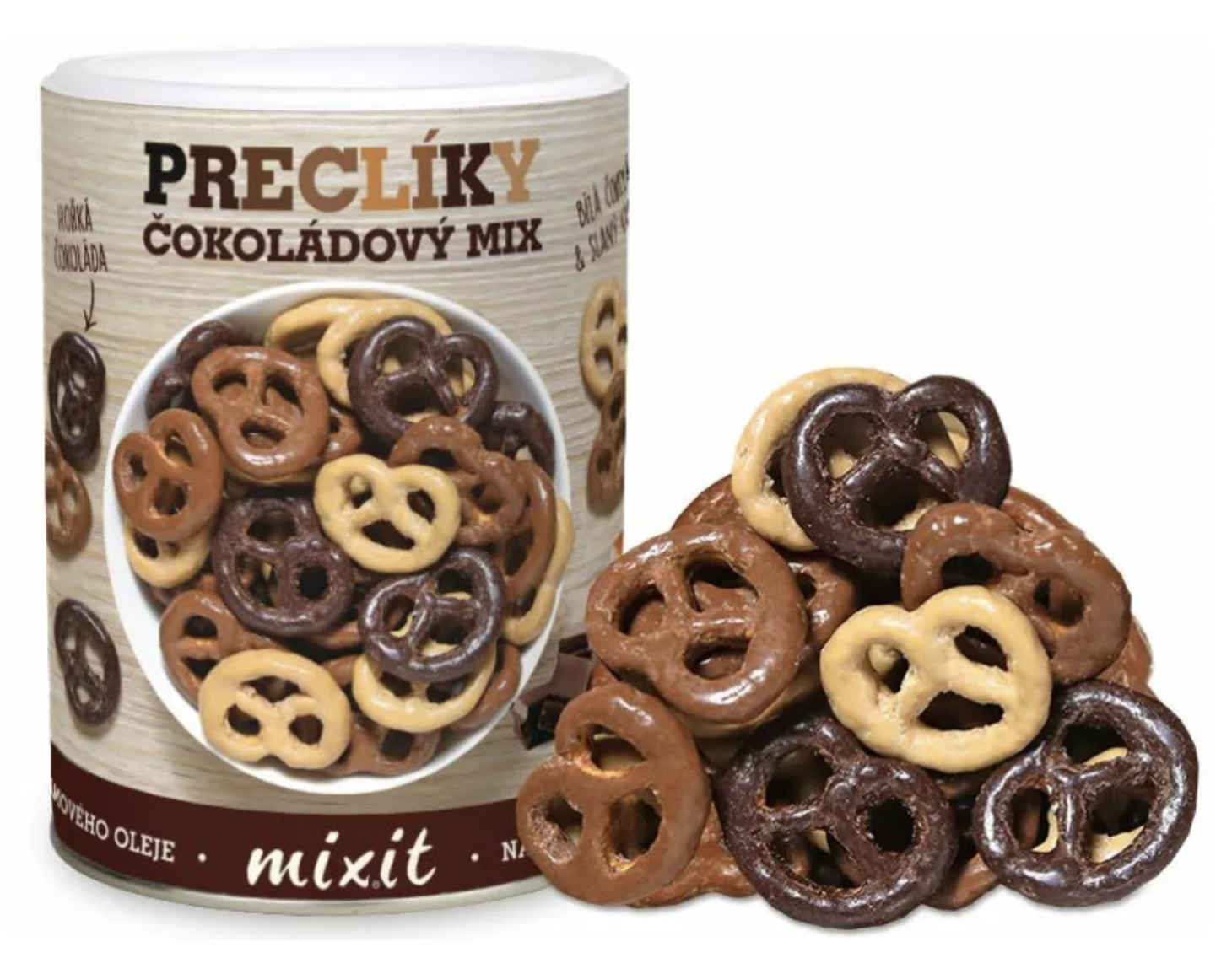 Levně Mix.it - Mix preclíků v čokoládě 250g