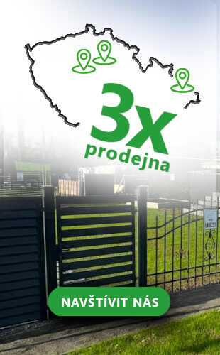Prodejny se showroomy s oplocením