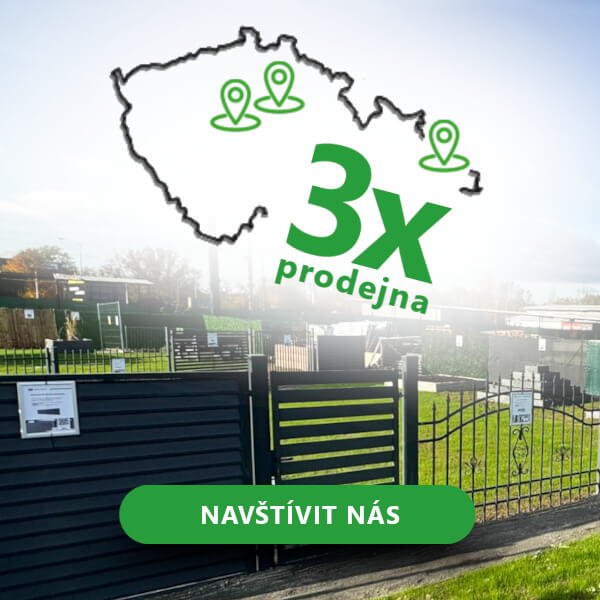 Prodejny se showroomy s oplocením