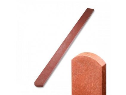 Plastová, cihlová plotovka, půlkulatá 