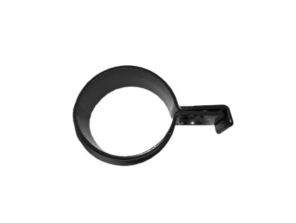 Úchyt panelu ke sloupku 48mm koncový bez šroubu a vymezovače; Zn+PVC Antracit