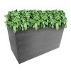 Vyvýšený záhon z WPC plotovek - šedý