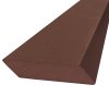 Plastová, šikmá plotovka Everwood - mahagon 