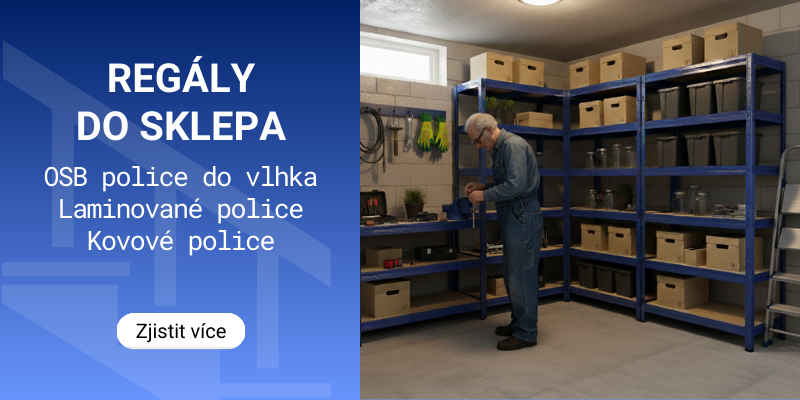 Kovové regály do sklepa