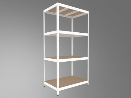 101429 5 kovovy regal do technicke mistnosti biedrax 60 x 90 x 180 cm bily 4 police mdf 300 kg