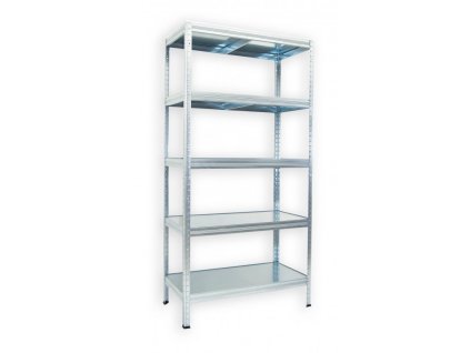 Kovový regál do technické místnosti Biedrax 60 x 75 x 180 cm, pozinkovaný - 5 polic pozink