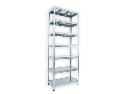 Kovový regál do technické místnosti Biedrax 50 x 90 x 270 cm, pozinkovaný - 7 polic pozink