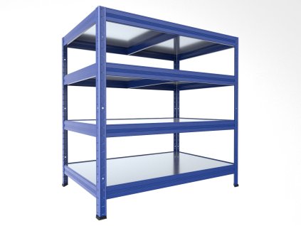 108770 5 kovovy regal do technicke mistnosti biedrax 60 x 60 x 90 cm modry 4 police pozink