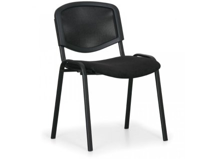 Konferenční čalouněná židle, černá Biedrax Z9850c