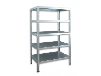 Šroubovaný regál do technické místnosti Biedrax, pozinkovaný - 50 x 100 x 250 cm, 5 polic