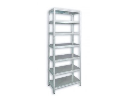 Kovový regál Biedrax 40 x 60 x 210 cm, zinkovaný - 7 polic kovových