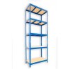 Kovový regál do technické místnosti Biedrax 45 x 120 x 240 cm, modrý - 5 polic MDF