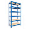 Kovový regál do technické místnosti Biedrax 45 x 75 x 180 cm, modrý - 6 polic MDF