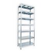Kovový regál do technické místnosti Biedrax 45 x 120 x 210 cm, pozinkovaný - 7 polic pozink