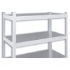 Kovový regál do technické místnosti Biedrax 60 x 120 x 210 cm, bílý - 7 polic pozink