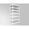 137405 5 kovovy regal policovy biedrax 50 x 120 x 270 cm bily 7 polic pozink