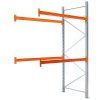 Paletový regál přídavný 100 x 270 x 450 cm - 3000 kg/patro, pozinkovaný