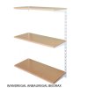 Nástěnný regál přídavný 30 x 80 x 100 cm, bílý - 3 police buk