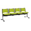 Lavice do čekárny čalouněná Smart Biedrax LC9222z - podnož chromovaná