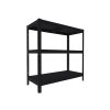 51608 kovovy regal do domacnosti biedrax 40 x 60 x 90 cm cerny 3 police kovove