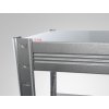 53162 10 kovovy regal do dilny biedrax 40 x 60 x 180 cm zinkovany 4 police kovove