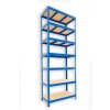 Kovový regál Biedrax 50 x 120 x 270 cm, modrý - 7 polic MDF