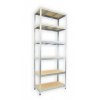 Kovový regál do spíže Biedrax 35 x 120 x 210 cm, pozinkovaný - 6 polic MDF