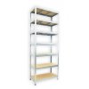Kovový regál do spíže Biedrax 35 x 120 x 210 cm, pozinkovaný - 7 polic MDF