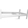 Kovový regál do spíže Biedrax 50 x 75 x 210 cm, bílý - 5 polic MDF