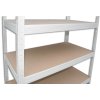 Kovový regál do spíže Biedrax 50 x 120 x 210 cm, bílý - 8 polic MDF