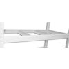 Kovový regál do spíže Biedrax 50 x 120 x 210 cm, bílý - 8 polic MDF