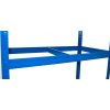 Kovový regál do spíže Biedrax 50 x 60 x 120 cm, modrý - 4 police MDF