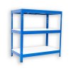 Kovový regál do spíže Biedrax 45 x 120 x 120 cm, modrý - 3 police bílé lamino 12mm