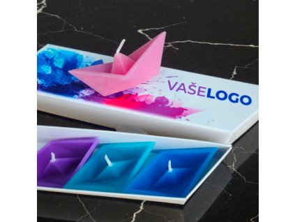 Reklamní plovoucí svíčky - Lodičky štěstí - sada v dárkové krabičce