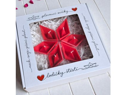 Dárková sada plovoucích svíček - Lodičky štěstí